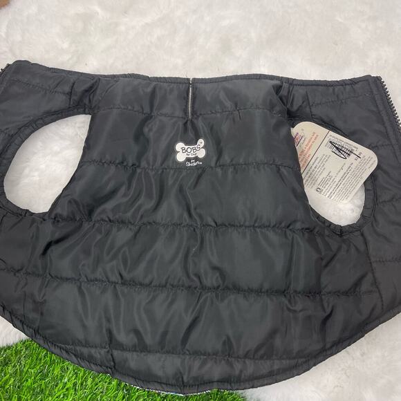 BOBS from Skechers Loverboy Reversible Dog Puffer Jacket, X-Small 11-13" - Picture 2 of 5